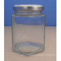 Glass Jar, Food Jar (Hexagonal, 190ml)